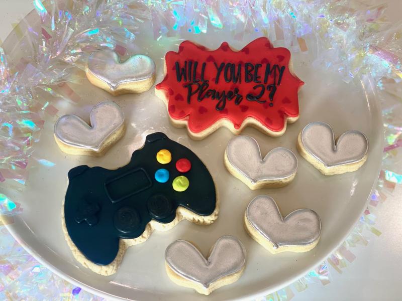 valentine day cookie set